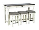 Joanna - 4 Piece Bar Set - White